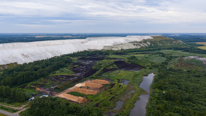 Gypsum hills in Kedainiai in Lithuania