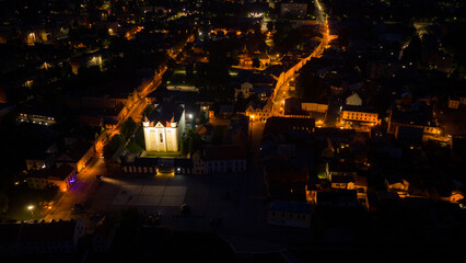 Kedainiai (Lithuania) in the night