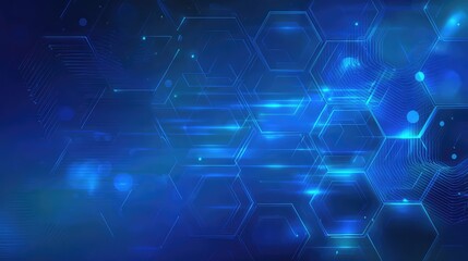 Fototapeta premium Blue layout futuristic brochures, flyers, placards. Contemporary science and digital technology concept. Vector template for brochure or cover with hi-tech elements background