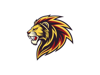 Modern Lion Head Vector Logo for Esport and Branding