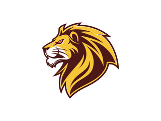 Modern Lion Head Vector Logo for Esport and Branding
