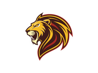 Modern Lion Head Vector Logo for Esport and Branding
