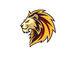 Modern Lion Head Vector Logo for Esport and Branding