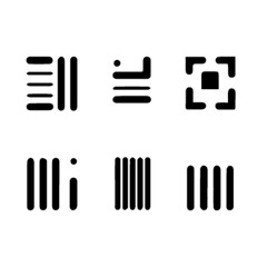 Geometric Icons Minimalist Line Art Collection for Graphic Design and Modern Symbolism, Abstract Black Shapes on White Background