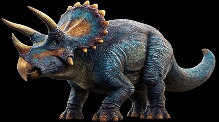 Obraz premium Triceratops Dinosaur Illustration