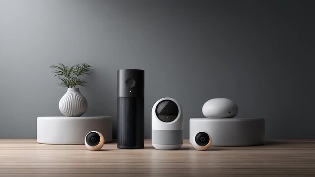 Smart Home Security Device Product Display