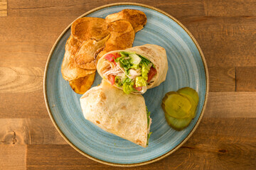 chicken salad wrap