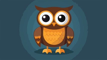 Naklejka premium Adorable Cartoon Owl Vector Illustration for Designs and Projects