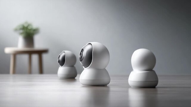Minimalist Smart Camera Home Security Display
