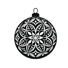 Fototapeta premium Christmas Ornament silhouette 
