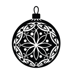 Fototapeta premium Christmas Ornament silhouette 