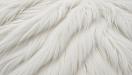 Obraz premium A close-up view of soft, white fur creates an elegant and inviting background texture.