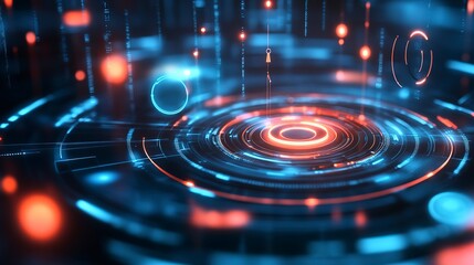 Obraz premium Concept illustrating interconnected icons for retargeting ads in a digital marketing environment