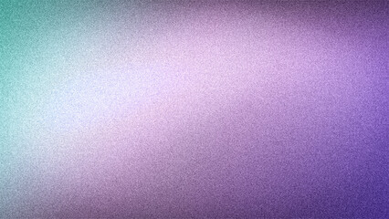 Captivating 4K abstract gradient with smooth transitions of teal, lilac, and deep purple, featuring a modern grainy texture