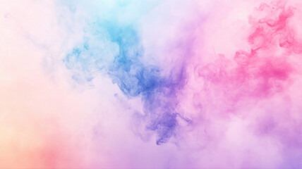 Fototapeta premium Abstract Watercolor Background in Pastel Purple and Blue Tones