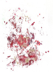 red paint splashes