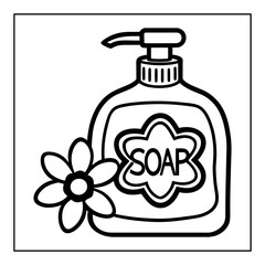 Obraz premium vector illustration of a coloring page