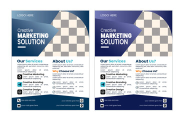 Corporate creative business flyer vactor design template clean and modern a4 business flyer design.