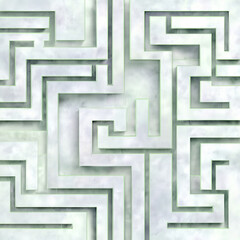 Modern Seamless Labyrinth Maze Pattern with Subtle Glow