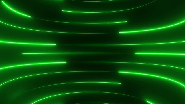 Neon lights blinking lines moving animation. Seamless loop animation of glowing neon line. 4k animation Horizontal glowing colorful neon line animation .Neon color lines as colorful laser wallpaper.