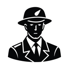 vector illustration of a soldier with a hat