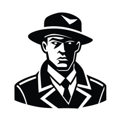 vector illustration of a soldier with a hat