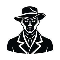 vector illustration of a soldier with a hat