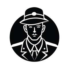vector illustration of a soldier with a hat