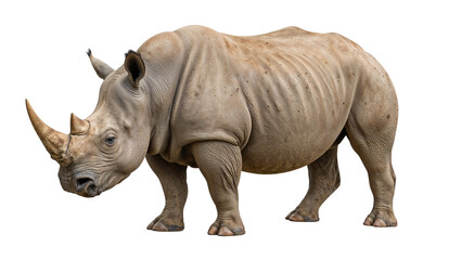 rhino isolated on transparent background png