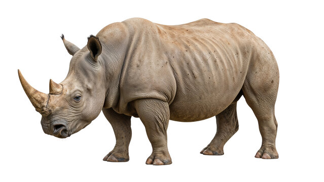 rhino isolated on transparent background png