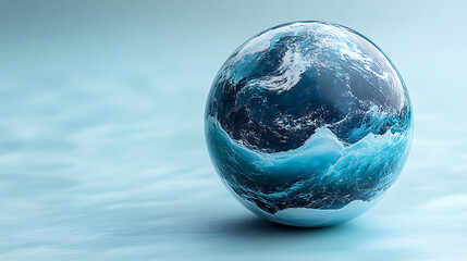 Global Ocean A 3D Render of Earth's Watery Surface