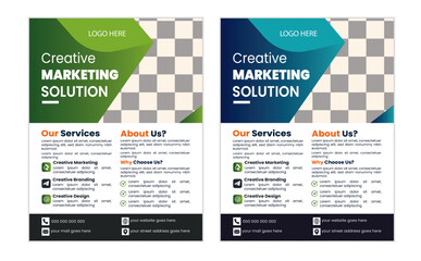 Corporate and creative business flyer design template, 
modern a4 size business flyer design.