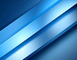 Abstract blue layered shapes
