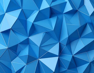 Obraz premium Abstract blue polygon background (1)