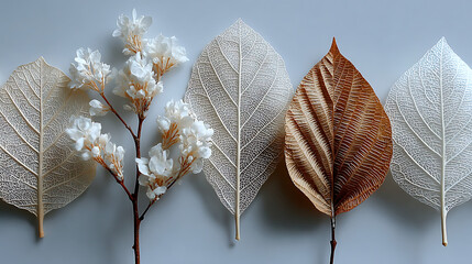 autumn leaves on the ground