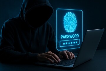 Biometric authentication and password protection in dark hacking environment