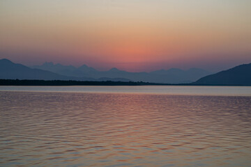Por do Sol na Baia de Guaraqueçaba