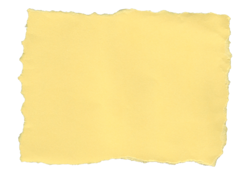 Yellow strip with hand-torn look and authentic edge. Useful in playful or nostalgic design styles. The irregular border adds a playful, rustic charm, suitable for creative or nostalgic design elements