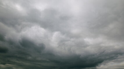 A Dramatic Overcast Sky Filled with Dark Clouds Making a Striking Visual Statement