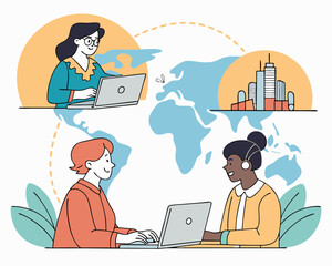 Global Remote Workforce Team | International Virtual Collaboration