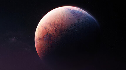 Obraz premium A distant planet in the cosmos filled with intrigue.