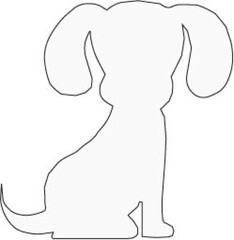 vector illustration of a white rabbit