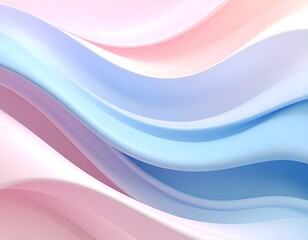 Obraz premium Abstract pastel flowing curves