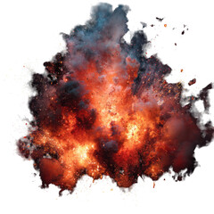 Explosive burst of fire and smoke (11)