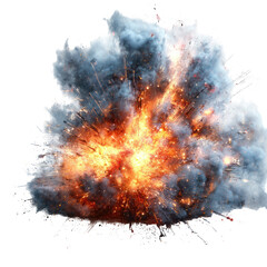 Explosive burst of fire and smoke (67)