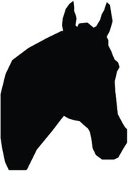 horse silhouette vector