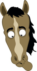 vector illustration character face hose cartoon picking your nose looking for a mucus with your finger hand