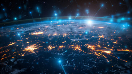 Big Data Network Surrounding Planet Earth