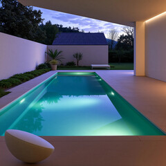 swimming pool in hotel