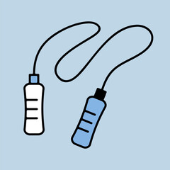 Jump rope vector icon. Fitness and gym symbol